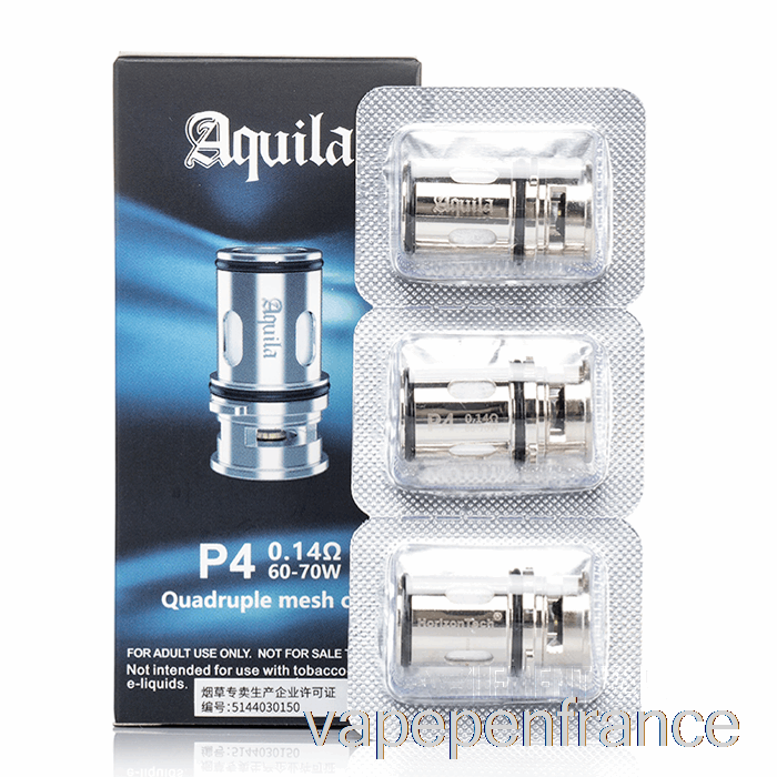 Bobines De Remplacement Horizon Tech Aquila 0,14 Ohm P4 Quad Bobines Vape Pen